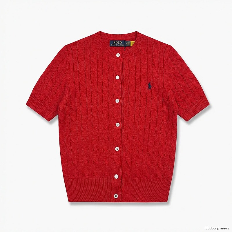 Ralph Lauren Polo red knitted cardigan