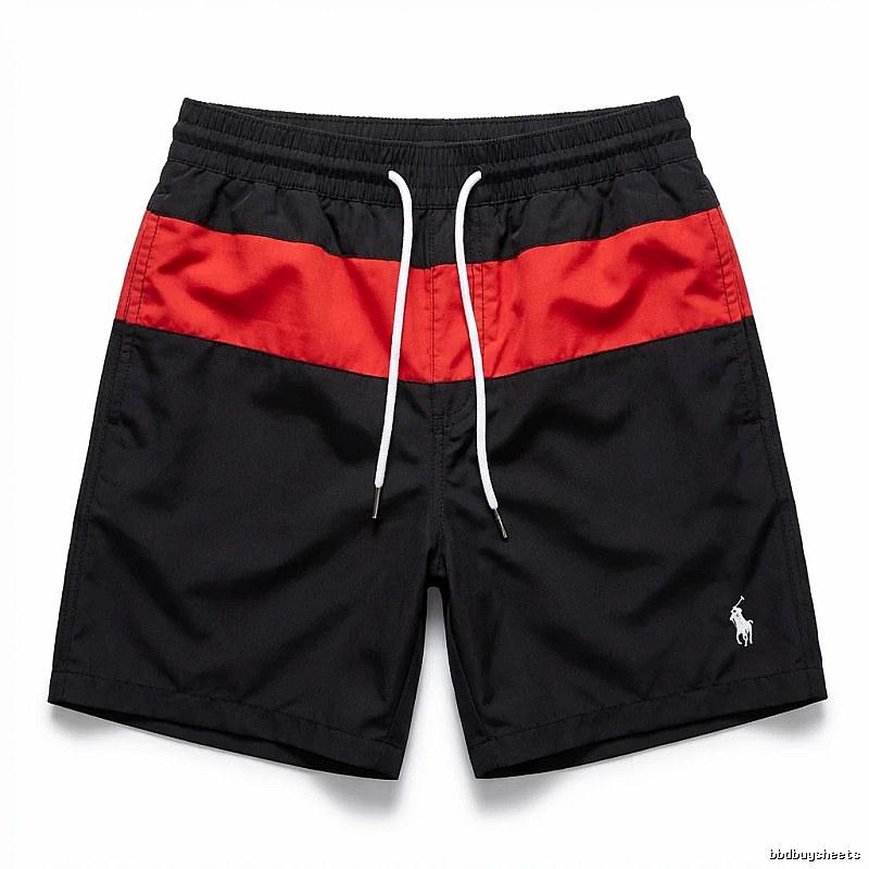 Ralph Lauren sporty black and red shorts