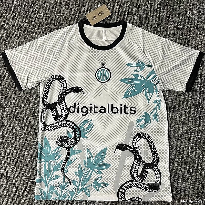 Real Madrid Special-Style Look White Dragon Soccer Jersey Gift Ready