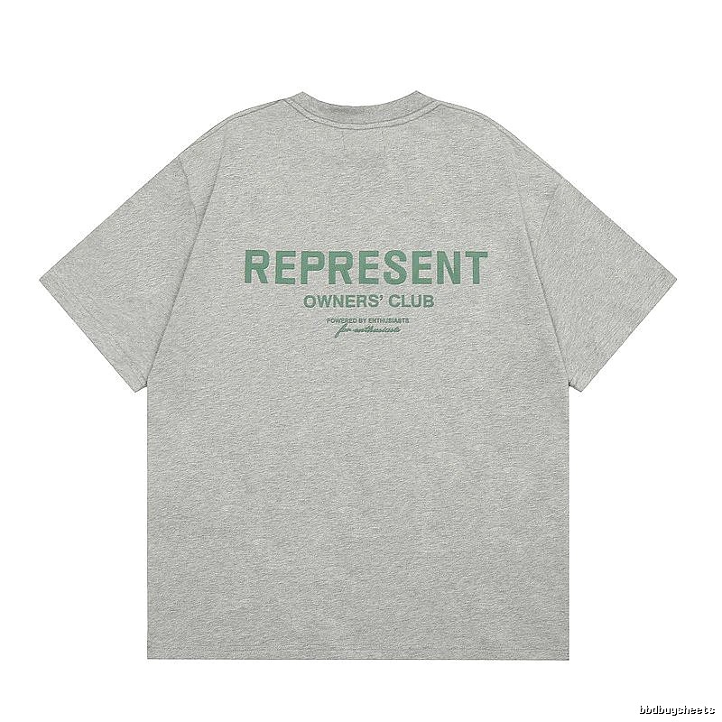 Represent Gray Style 801 Owners Club T-Shirt Casual Layering Logo