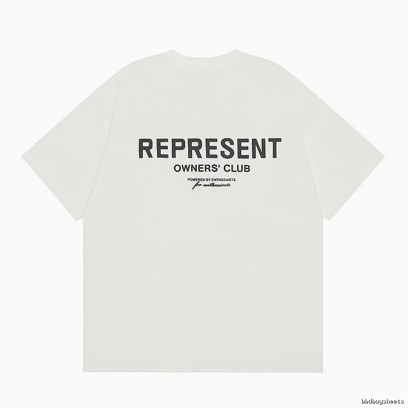 Represent White Style 801 Owners Club T-Shirt Color Pop Logo