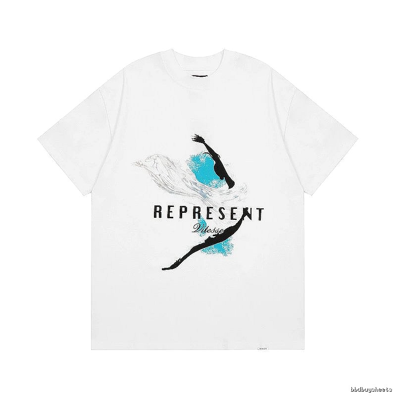 Represent White Style 826 Owners Club T-Shirt Poolside Style Logo