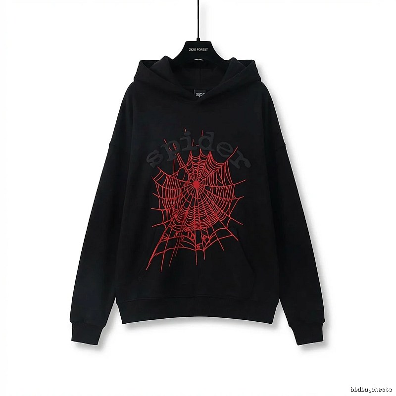 Sp5der cobweb - style black sweatshirt
