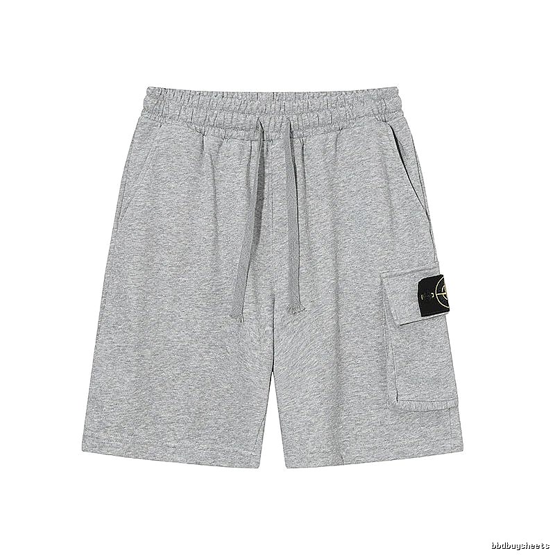Stone Island Casual Workwear Style Gray Sweat Shorts
