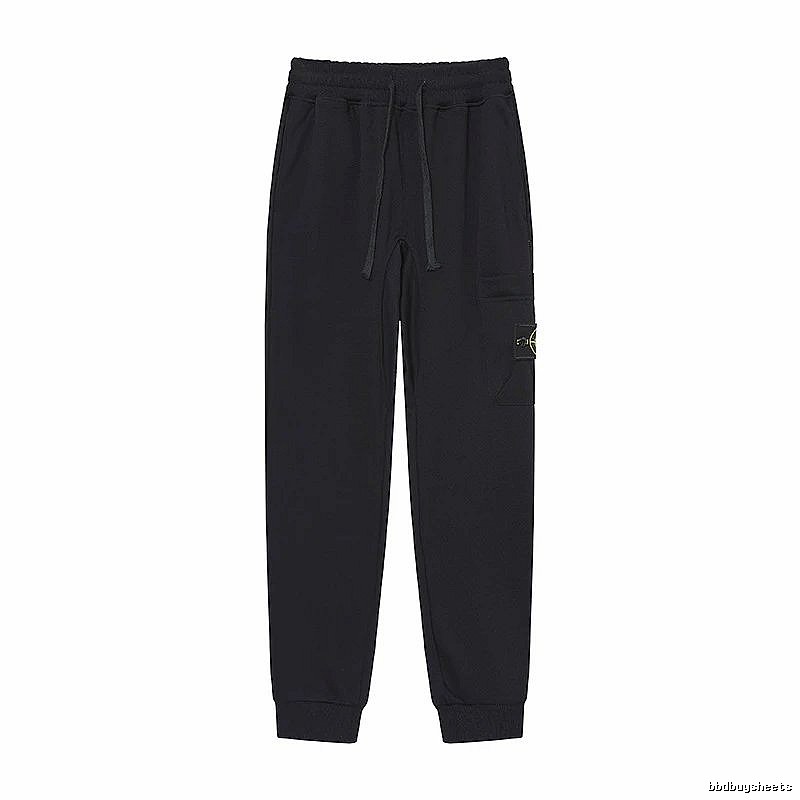 Stone Island Compass Series Street Style Black Sweatpants