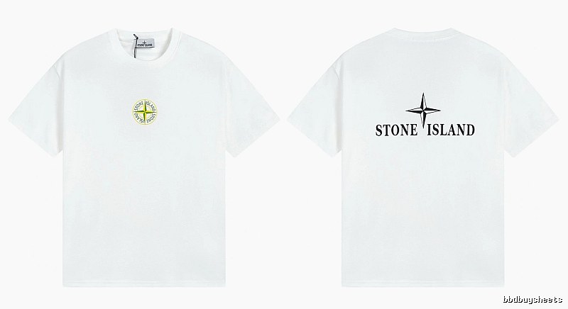 Stone Island Compass Series Street Style White T-Shirt