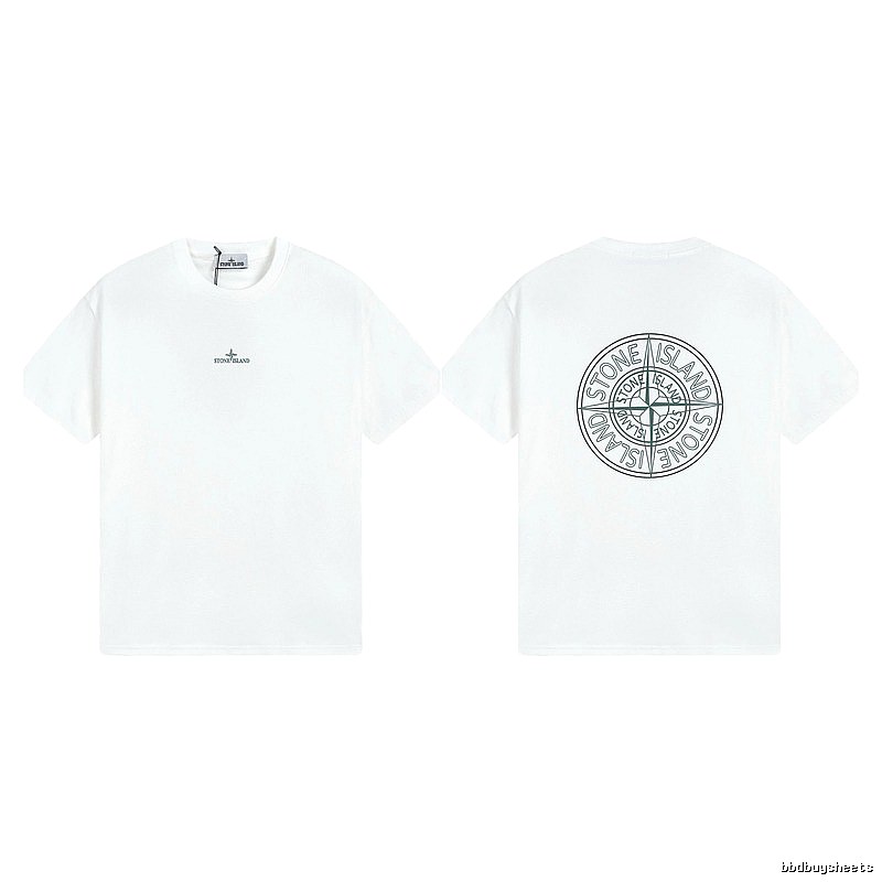 Stone Island Compass Series Street Style White T-Shirt