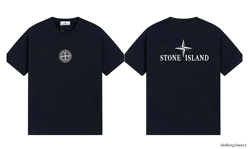 Stone Island Compass Street Style Black Short Sleeve T-shirt