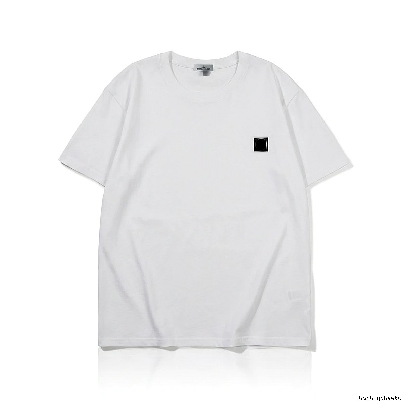 Stone Island minimalist style white T-shirt