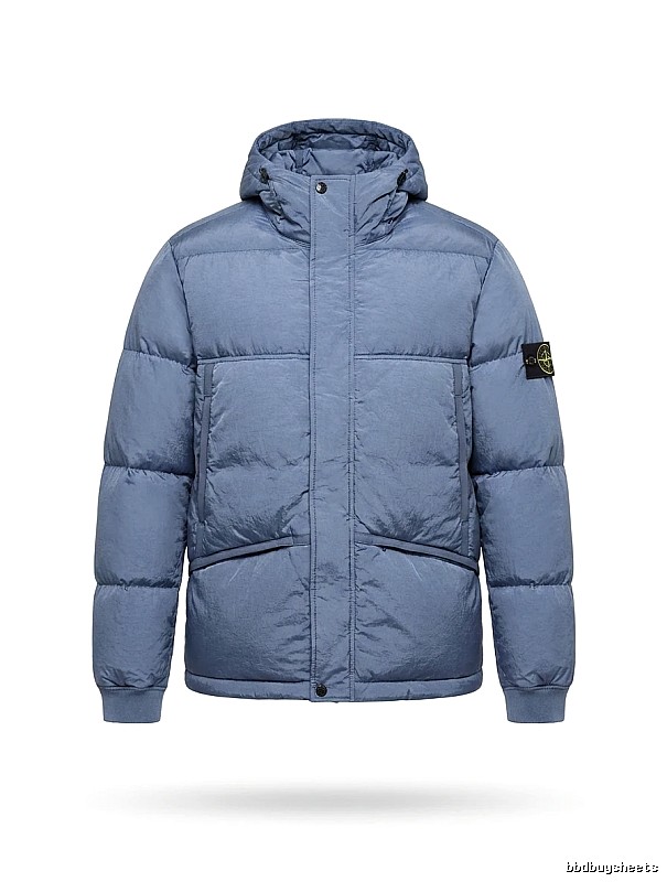 Stone Island series trendy brand light blue down jacket