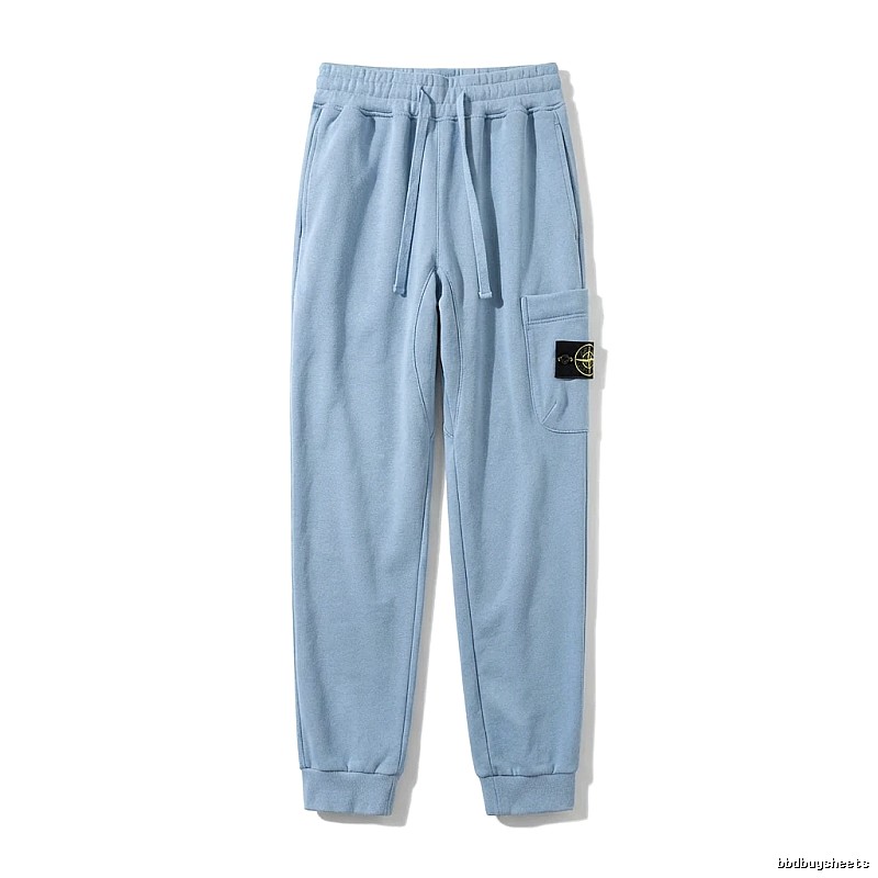 Stone Island Workwear Style Light Blue Sweatpants
