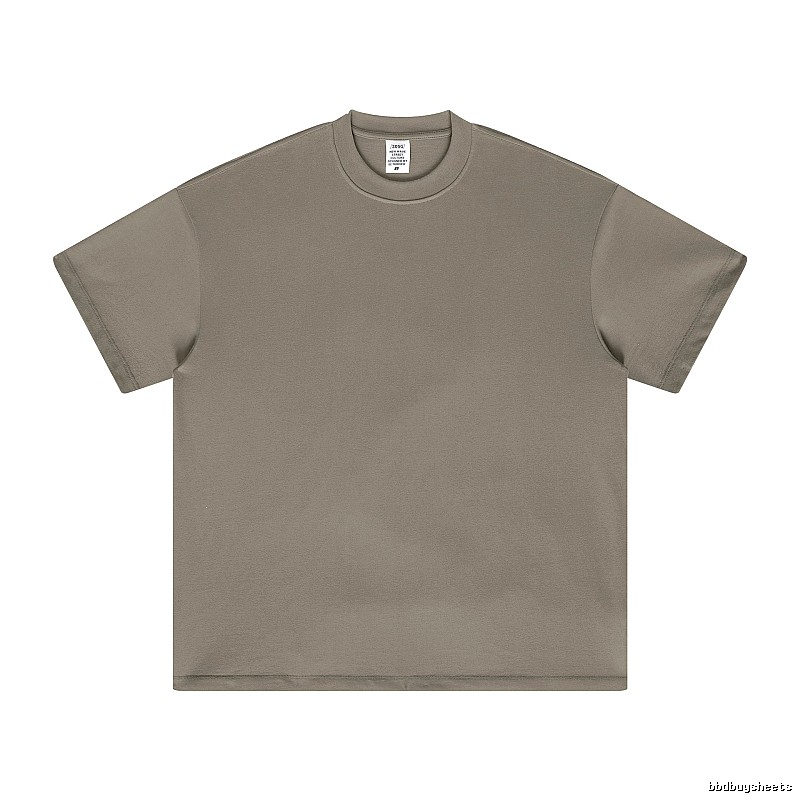 Streetwear Plain white T-shirt Minimal White Short with Logo Accent