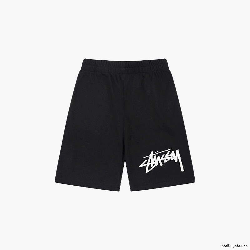 Stussy basic black shorts