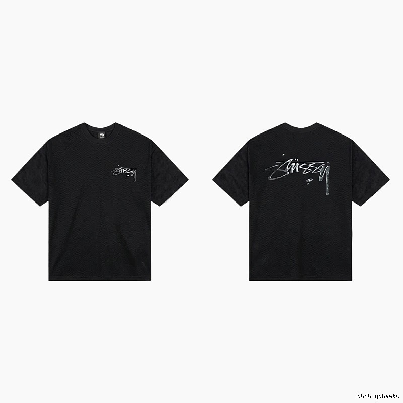Stussy basic style minimalist black T-shirt