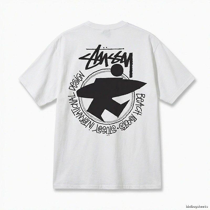 Stussy beach style white T-shirt