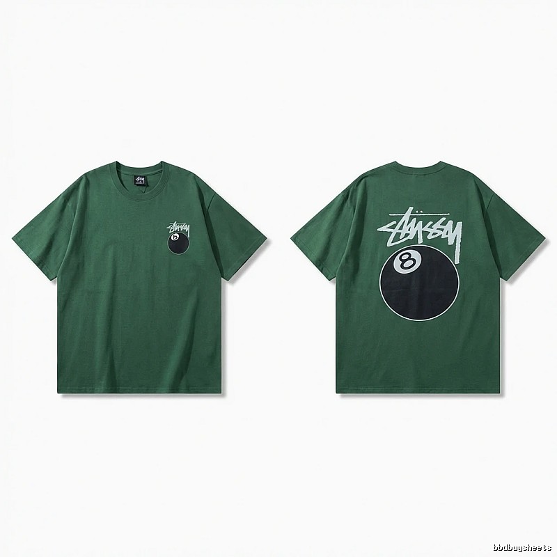 Stussy Black Eight Series Trendy and Cool Style T-shirt