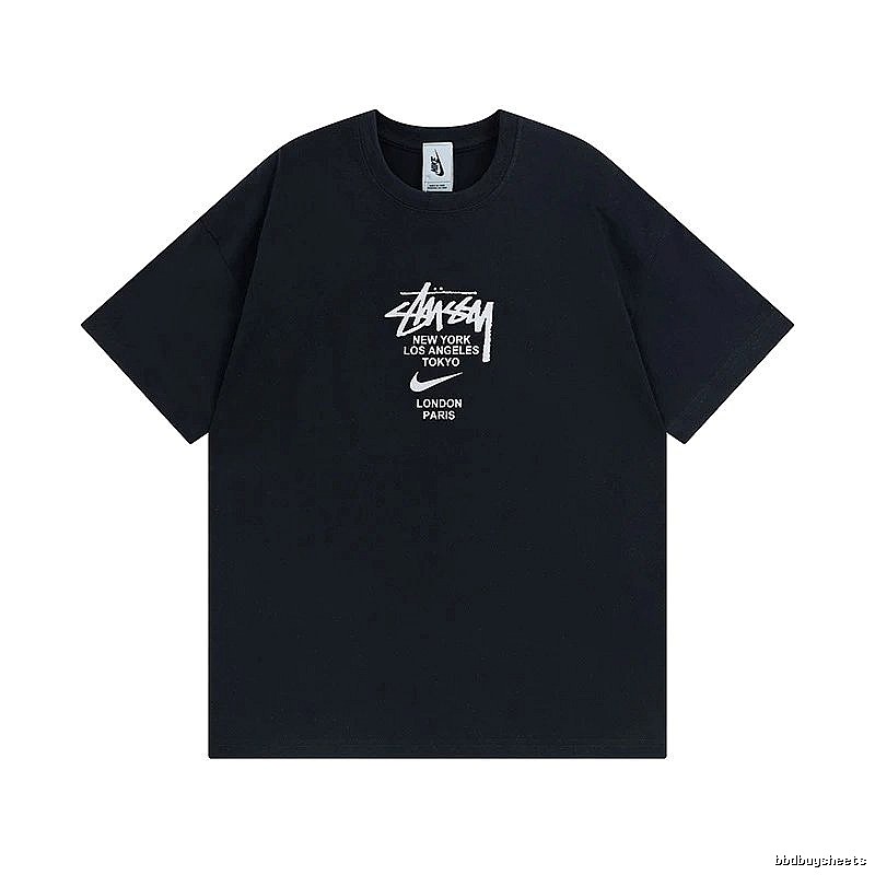 Stussy Black Spider Graphic T-Shirt Downtown Style Logo