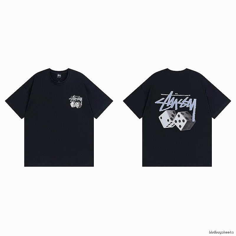 Stussy Black Spider Graphic T-Shirt Layered Outfit Logo