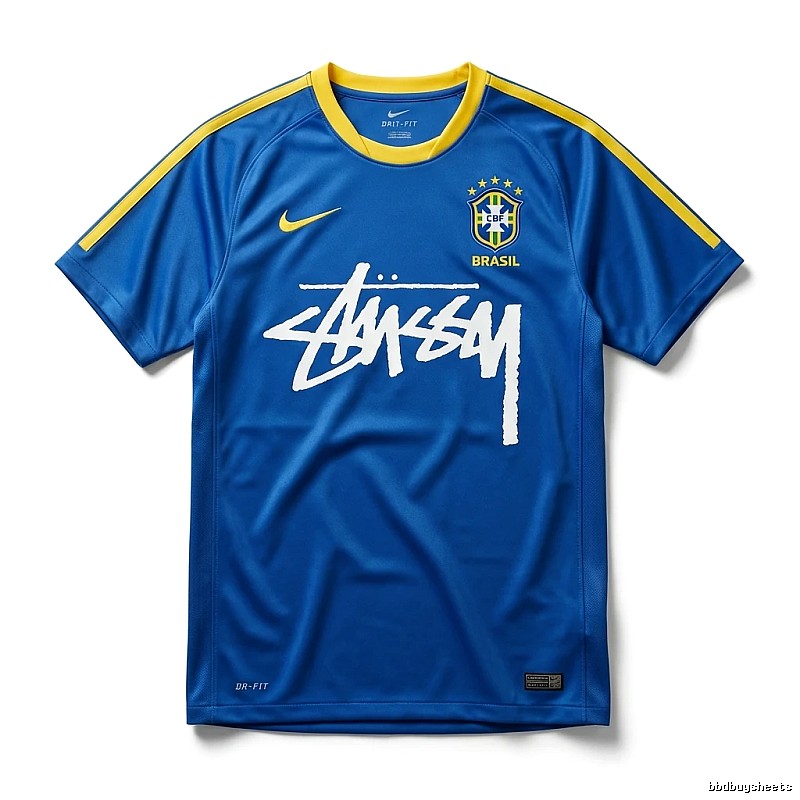 Stussy Brazilian-style blue T-shirt