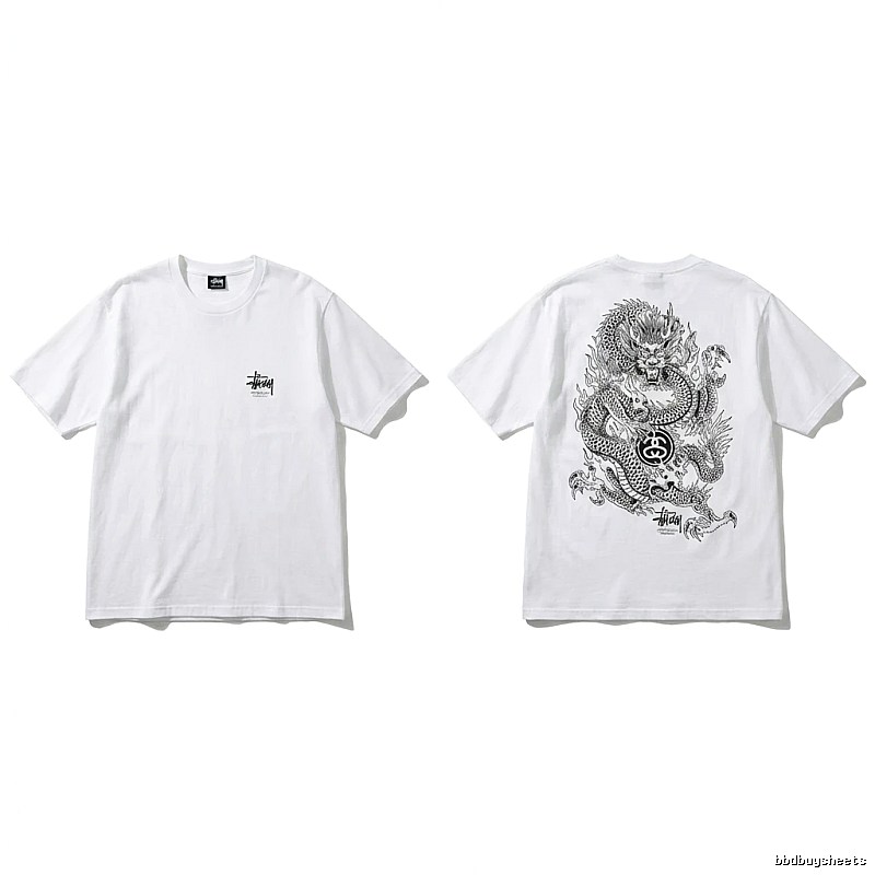 Stussy Chinese-style white T-shirt