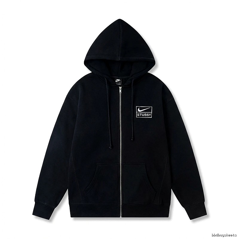 Stussy co-branded black hoodie