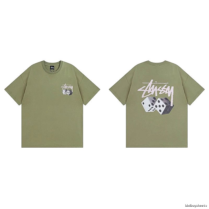 Stussy Green Spider Graphic T-Shirt Everyday Rotation Logo