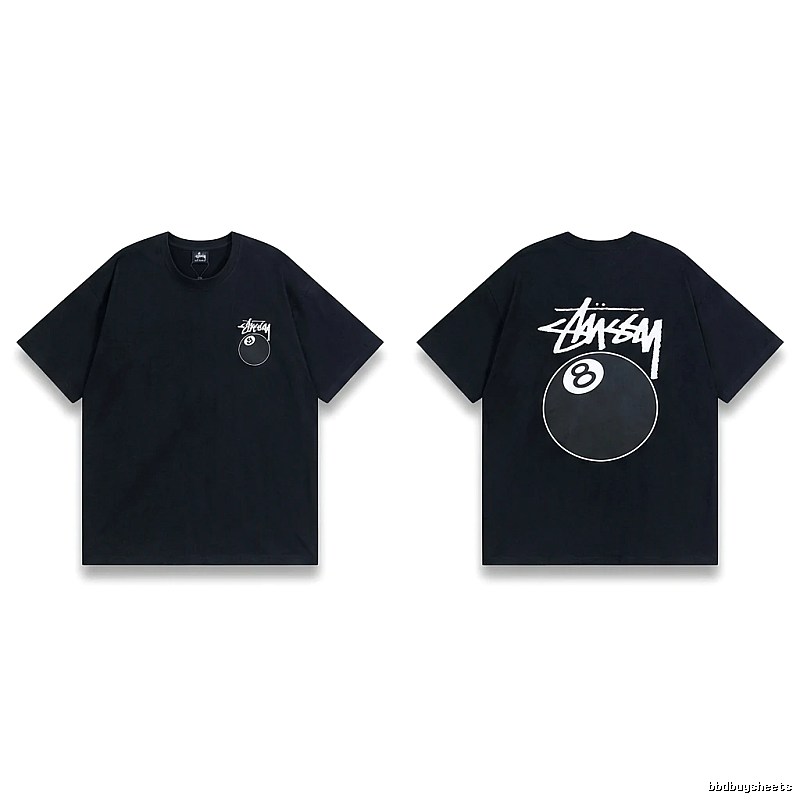 Stussy No.8 Ball Style Black T-shirt