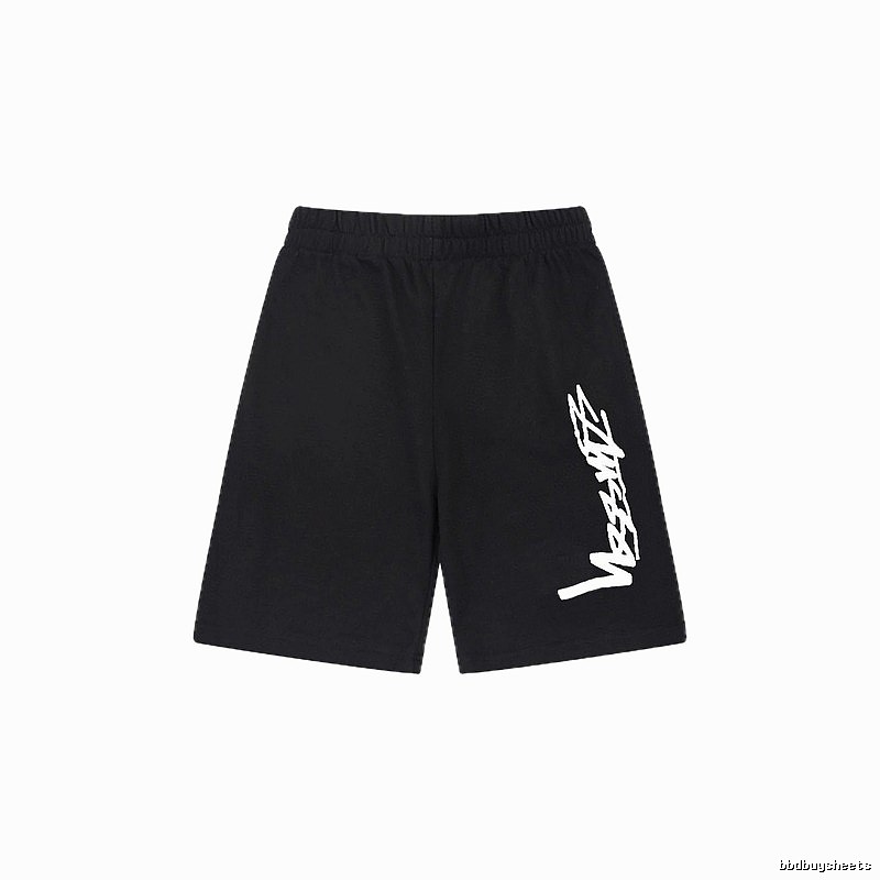 Stussy street-style black shorts