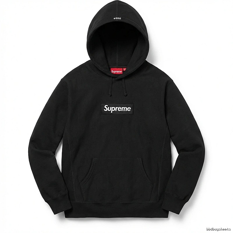 Supreme basic black hoodie
