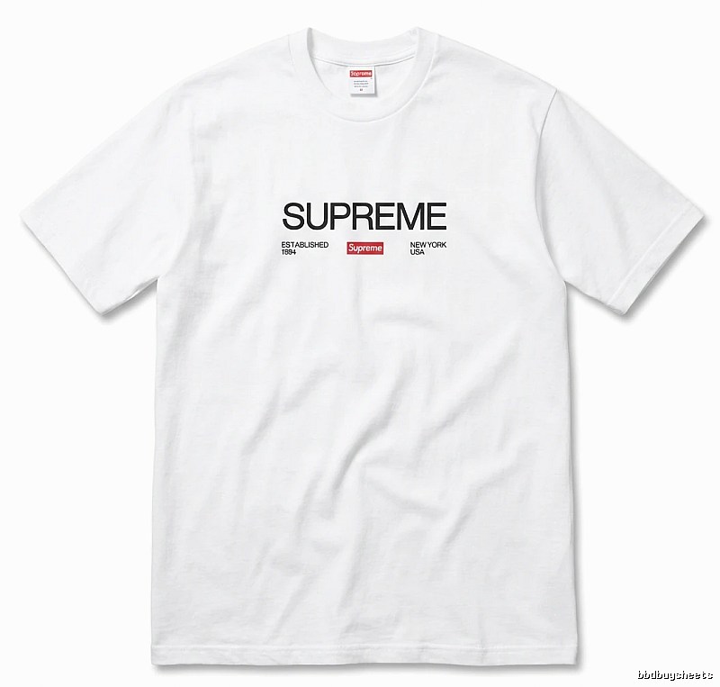 Supreme basic simple white T-shirt