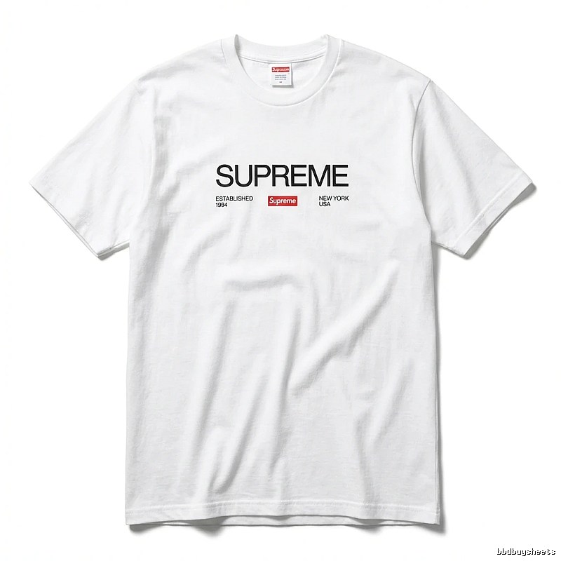 Supreme basic white T-shirt