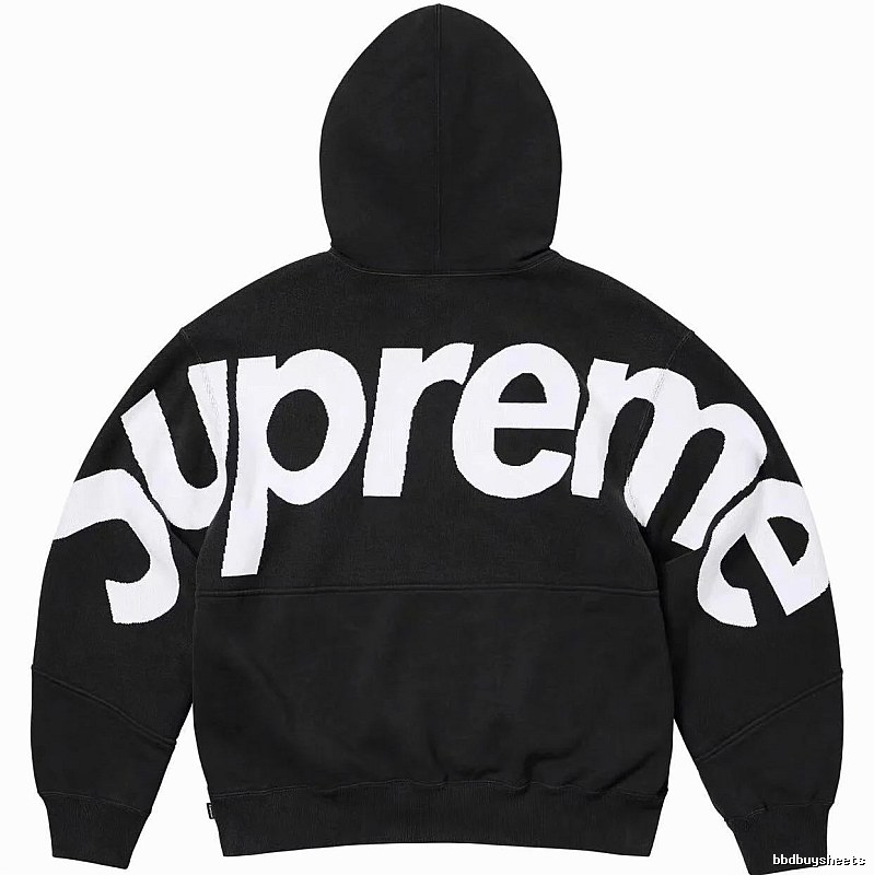 Supreme Casual Logo hoodie Gray Red Oversized for Streetwear Looks