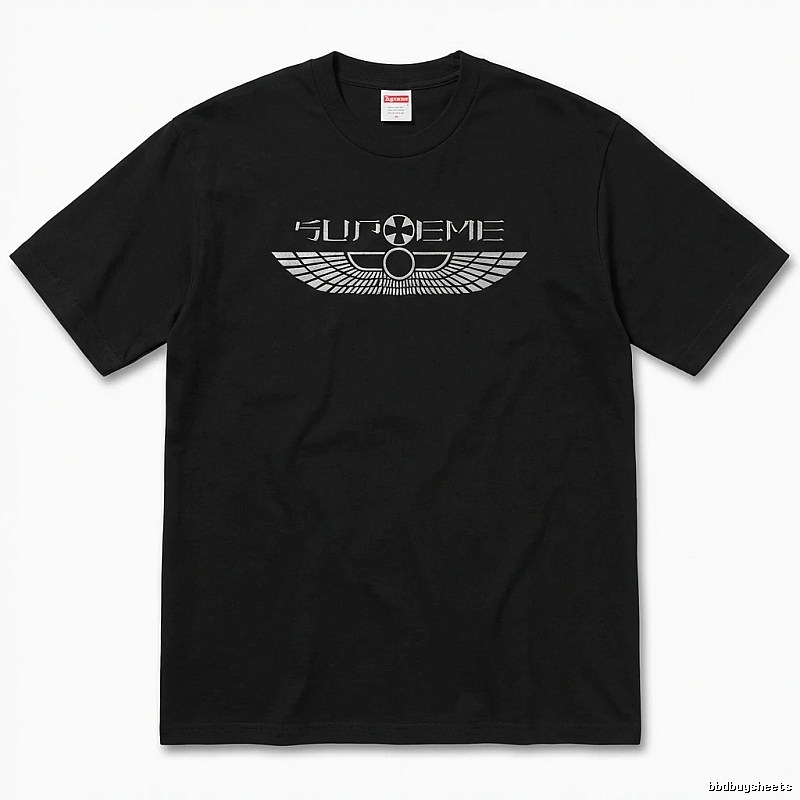 Supreme Flight Series Trendy Cool Black T-shirt