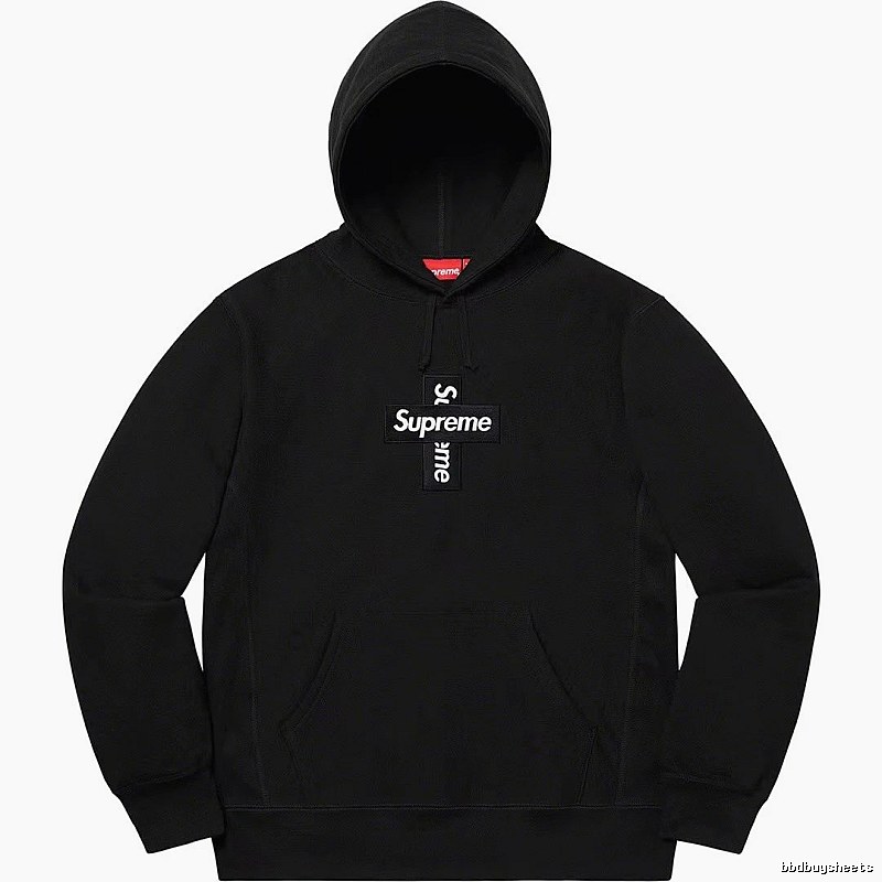 Supreme Lightweight Logo hoodie Gray Red Oversized for Trend Styling