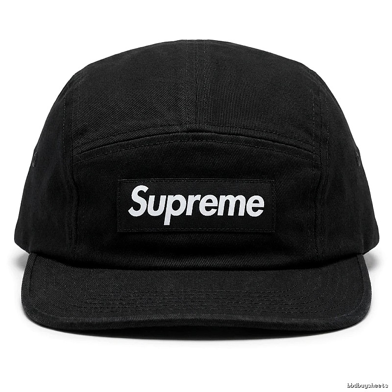 Supreme minimalist style black hat