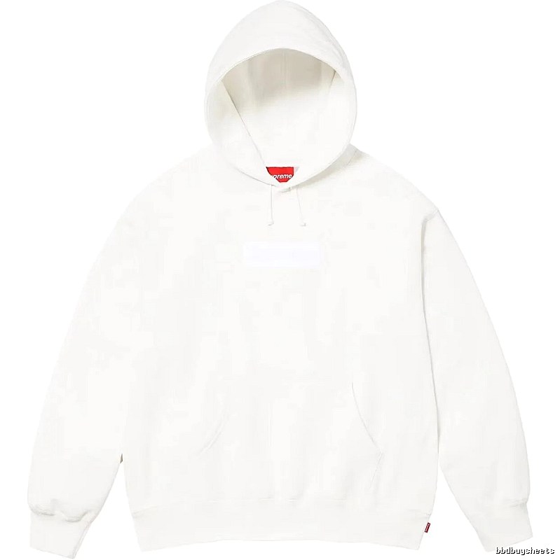 Supreme Monogram Logo hoodie Gray Red Oversized for Layered Styling