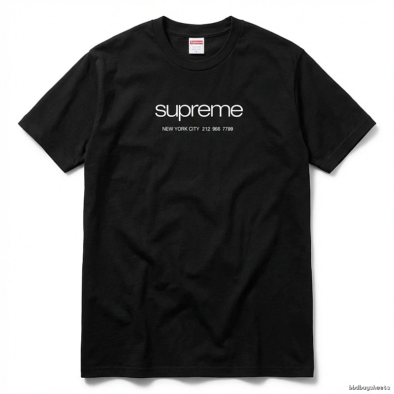 Supreme New York Style Black T-shirt