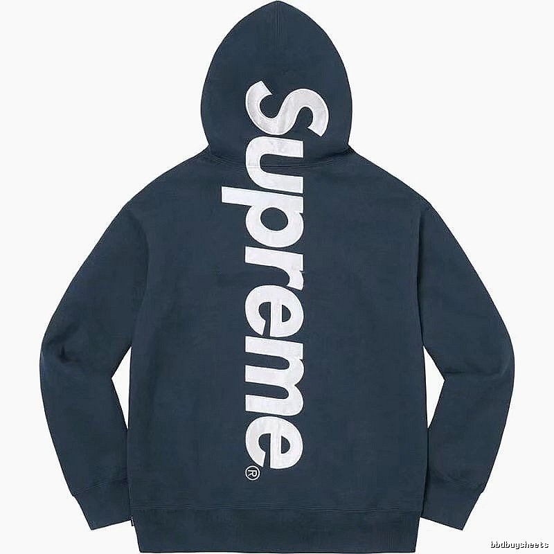 Supreme Premium Style Logo hoodie Gray Red Oversized for Resort Outfits