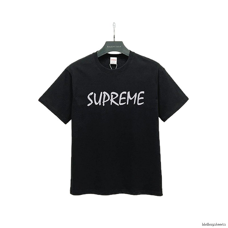 Supreme Printed Street Style Black Short-sleeve T-shirt