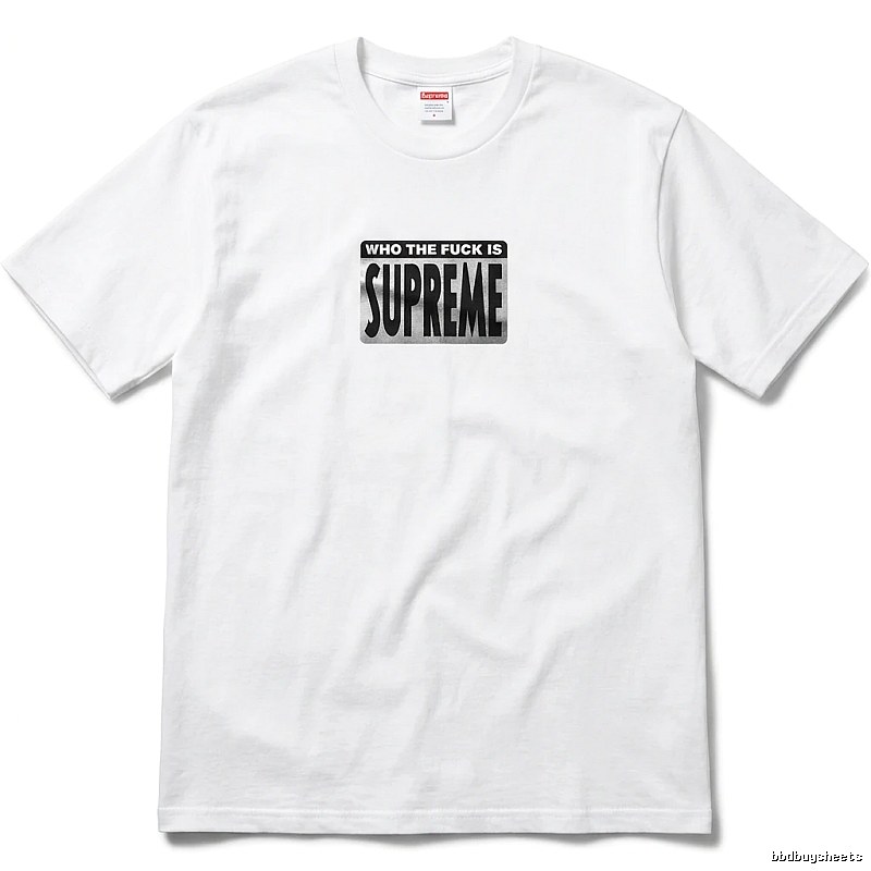 Supreme - printed trendy brand white T - shirt