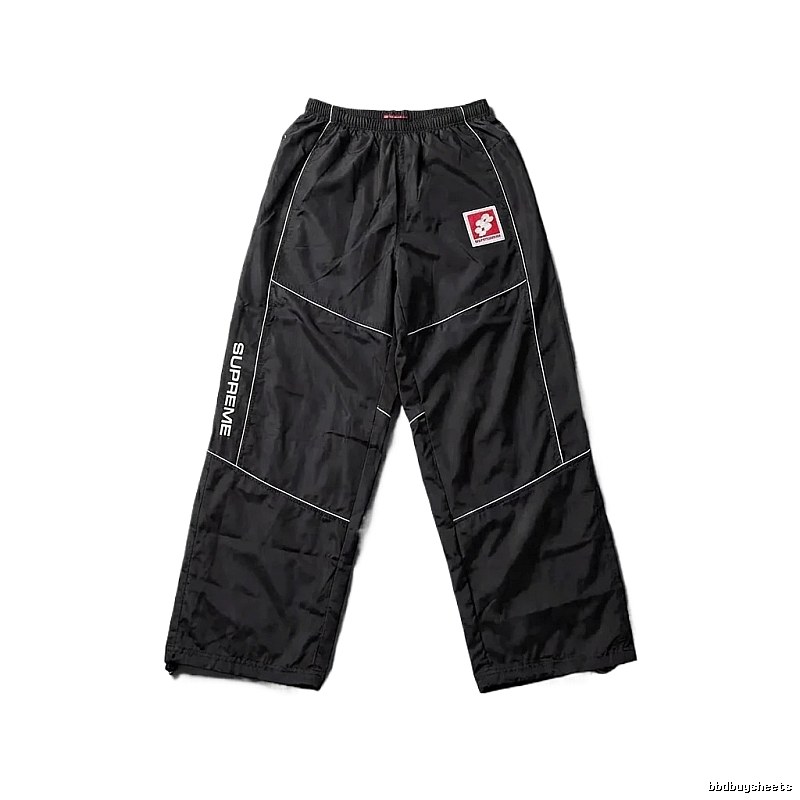 SUPREME sporty black long trousers