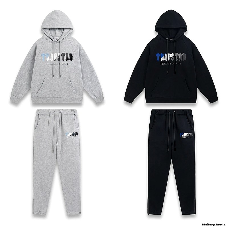 Trapstar Casual Style Grey-Black Suit