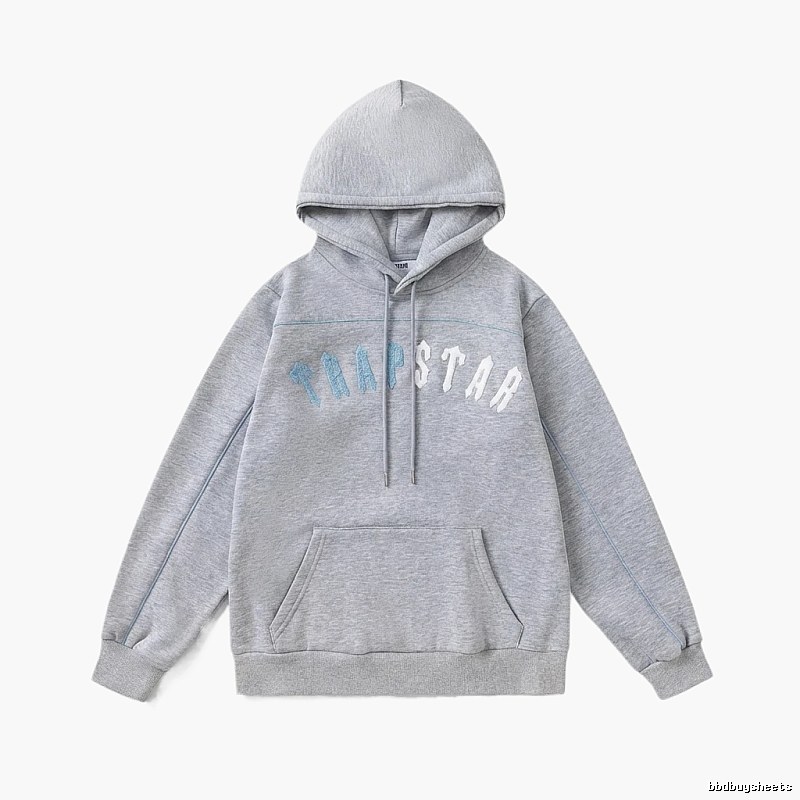 Trapstar Letter Trendy Cool Gray Sweatshirt