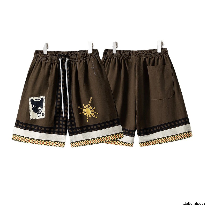 Travis Scott Cactus Jack American Retro Brown Shorts