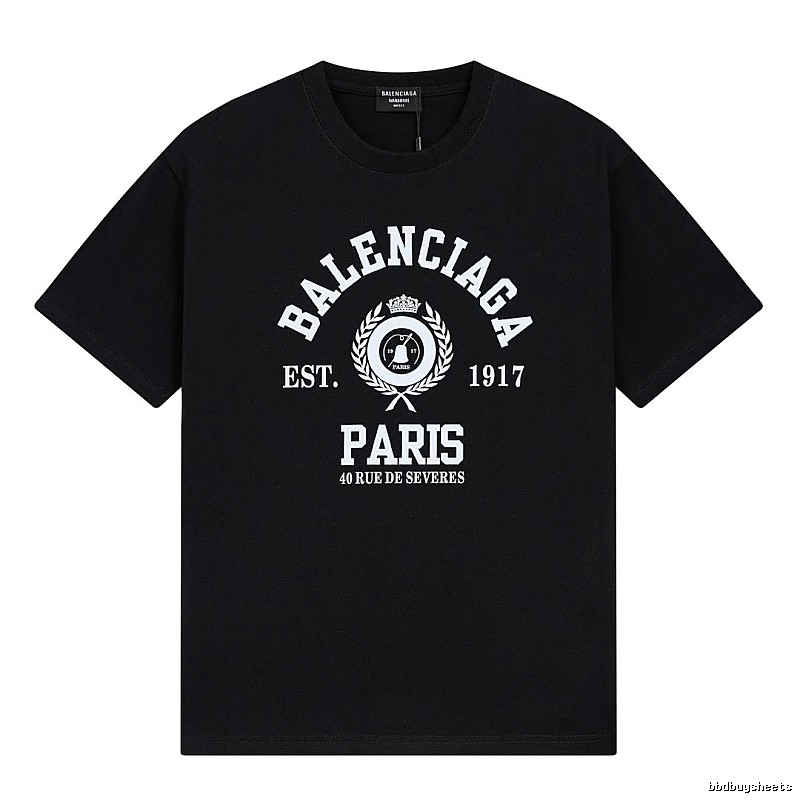 Vintage black short-sleeve T-shirt of Balenciaga