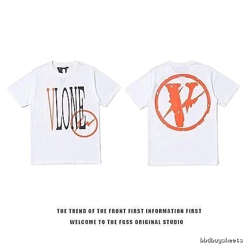 Vlone Logo Detail Logo T-shirt Black Purple Vlone with Functional Detail