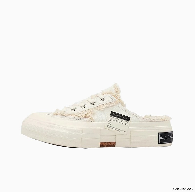 Xvessel Deconstructed Style White Slippers