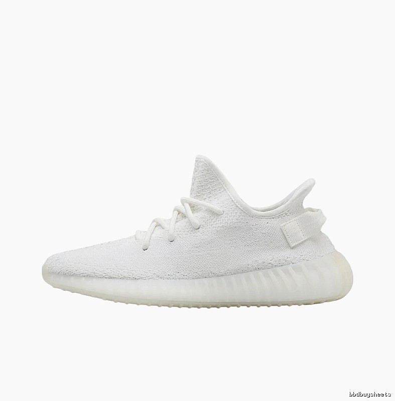 Yeezy minimalist style white shoes